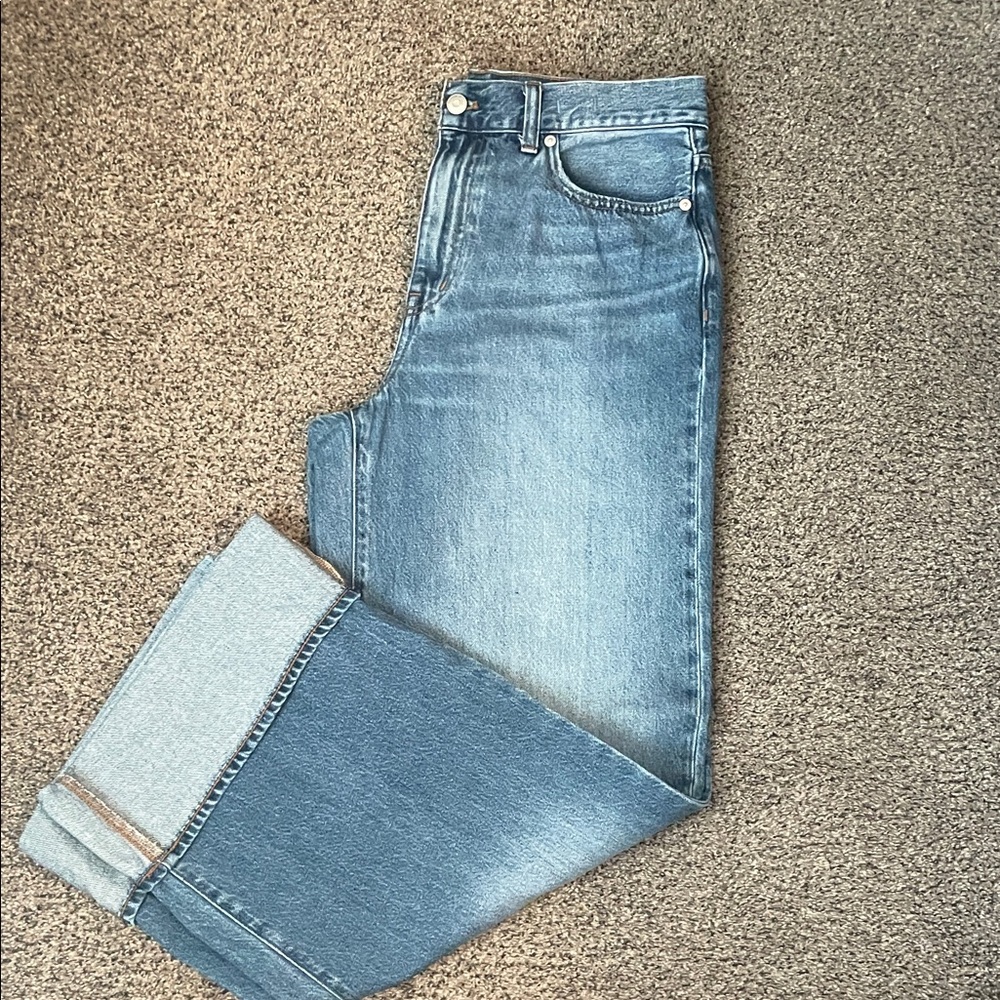 Madewell Superwide-Leg Cuffed Jean